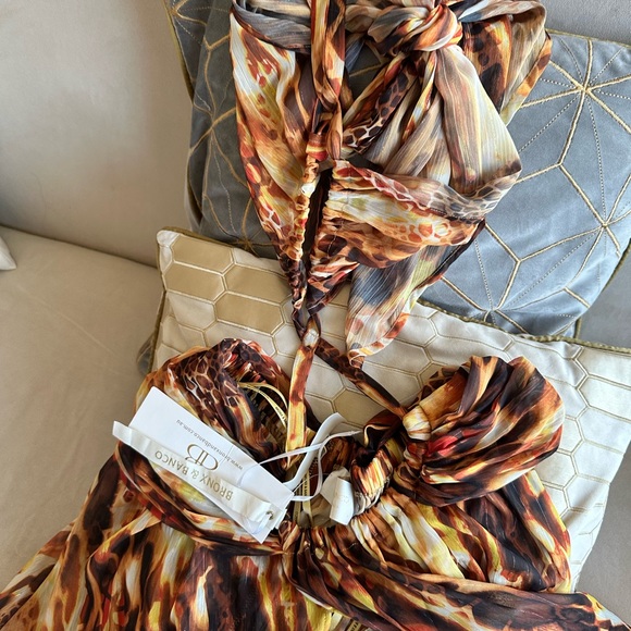 Bronx and Banco Fire Gown in Multicolour size Medium NWT - Picture 9 of 13